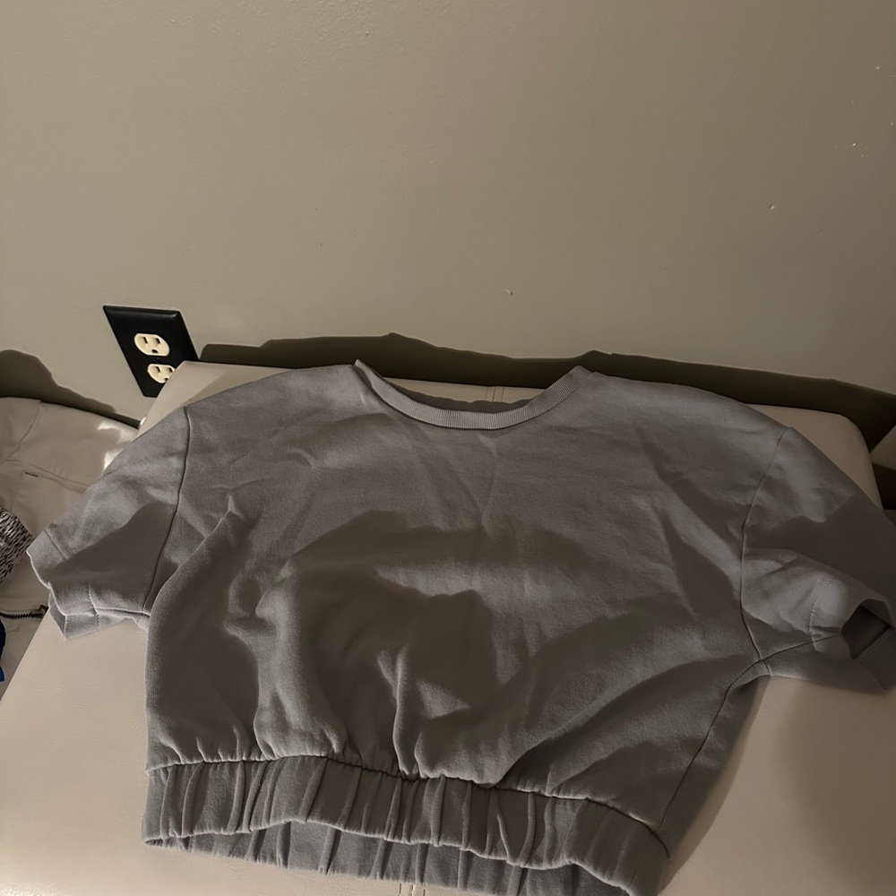 Zara Light Gray Casual Top